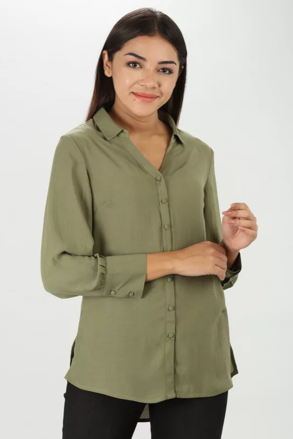 Green Shirt For Ladies