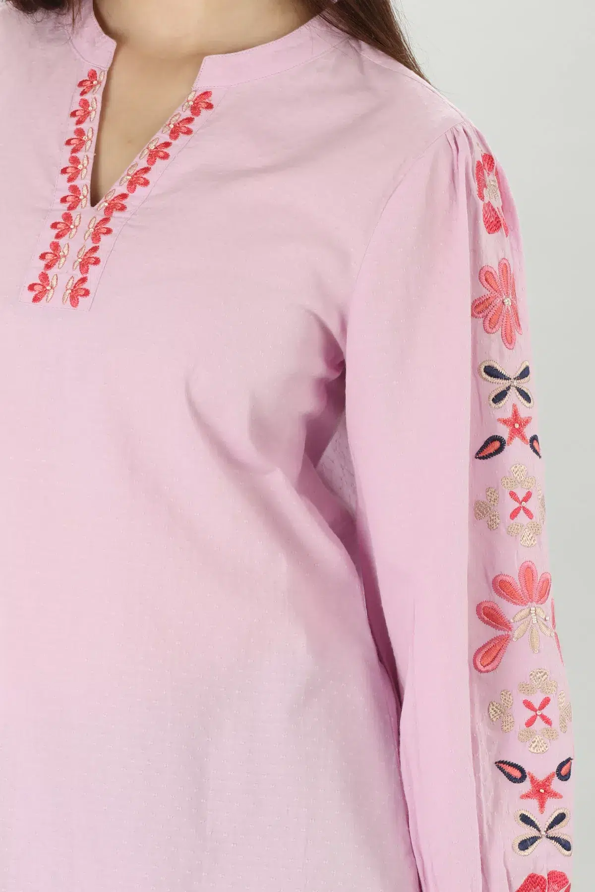 Lilac Embroidered Top - Image 5