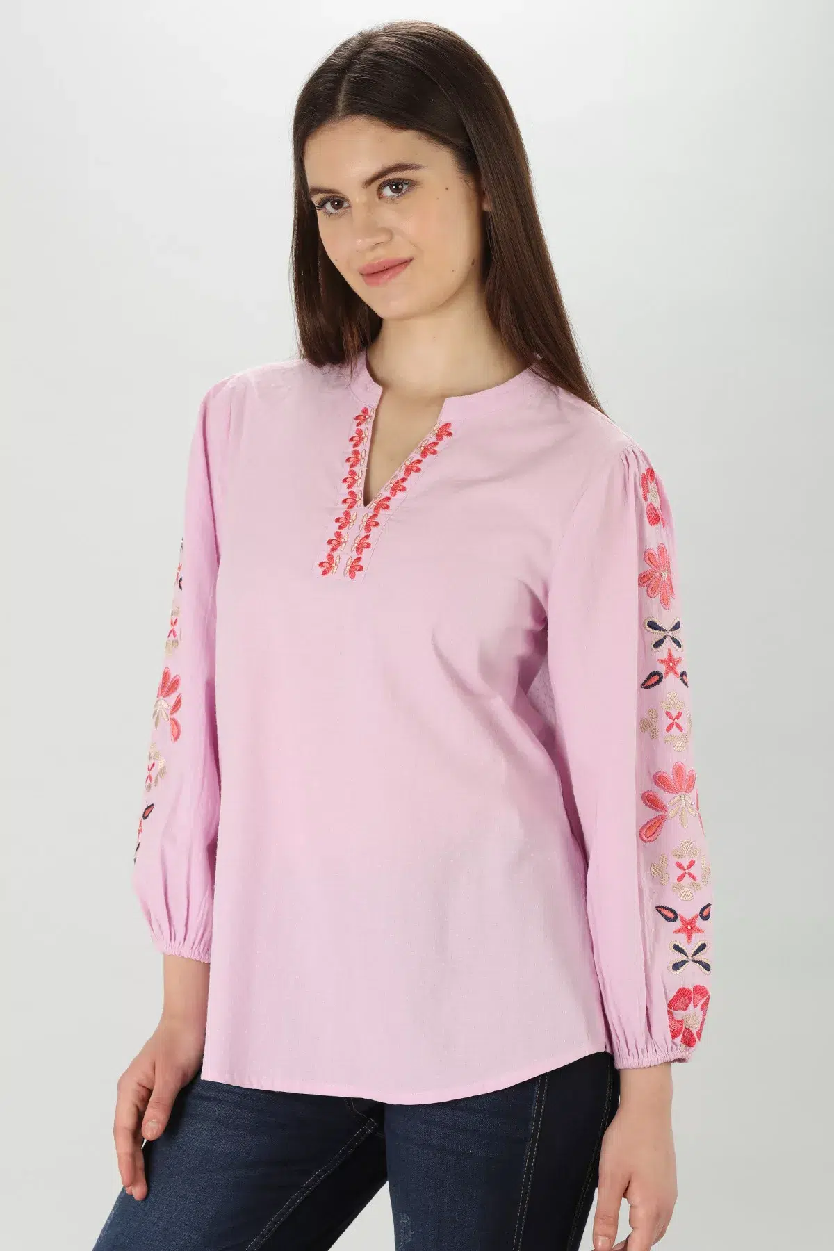 Lilac Embroidered Top - Image 4
