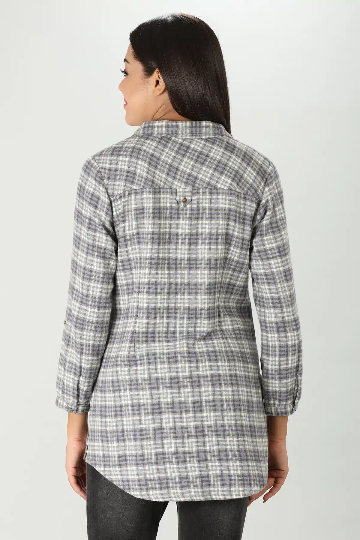 Grey Plaid Shirt - Image 6