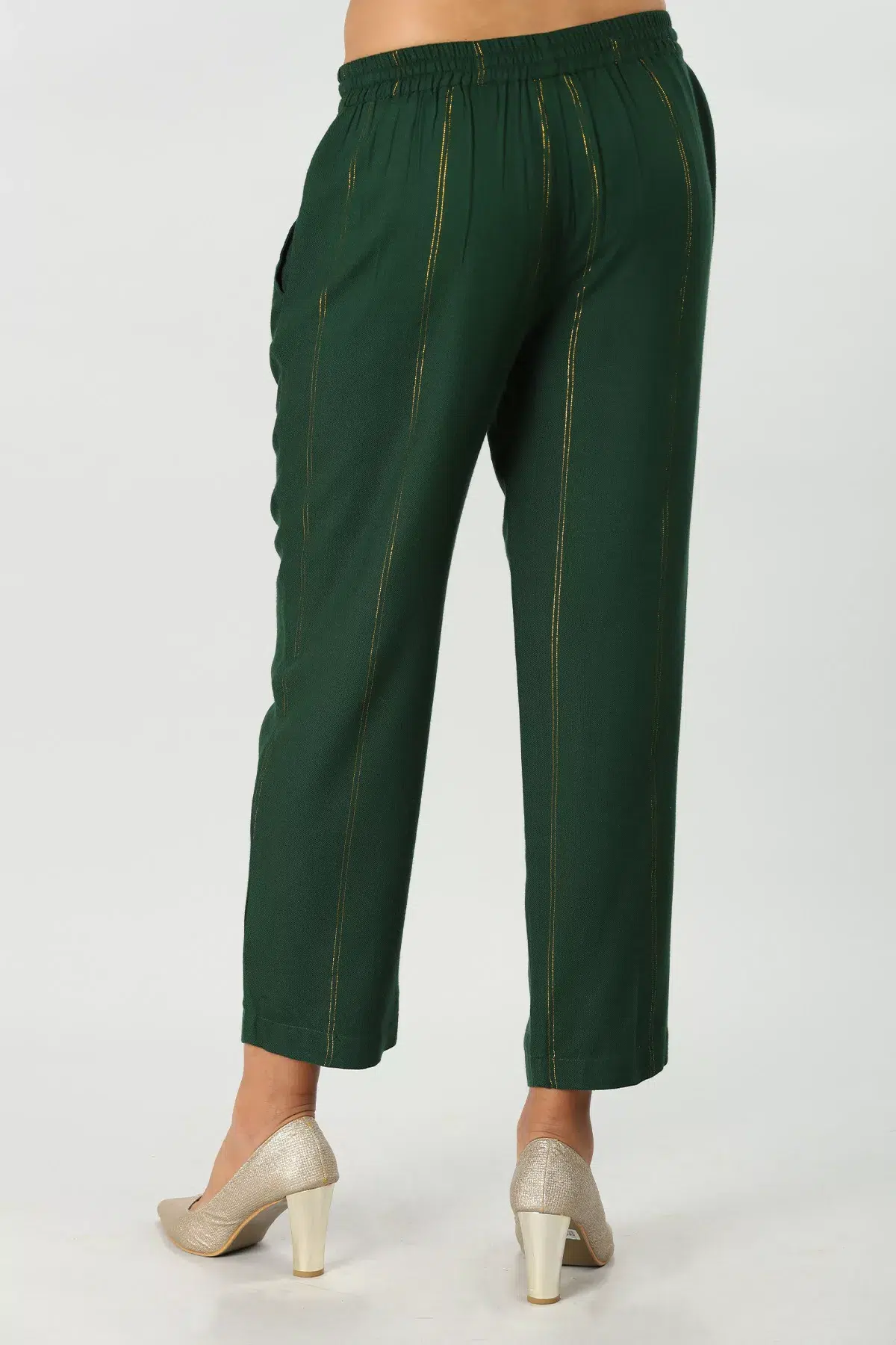 Dark Teal Green Plazo For Ladies