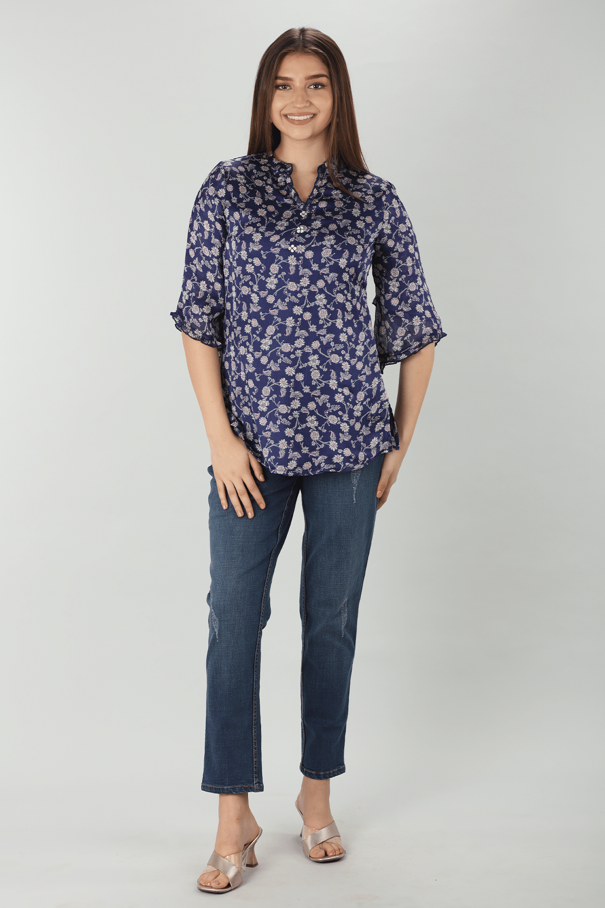 Bellflower Chiffon Top - Image 2