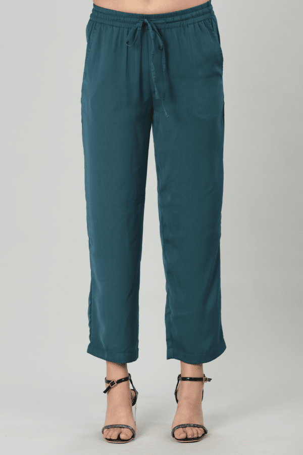 Teal Blue Ladies Plazo