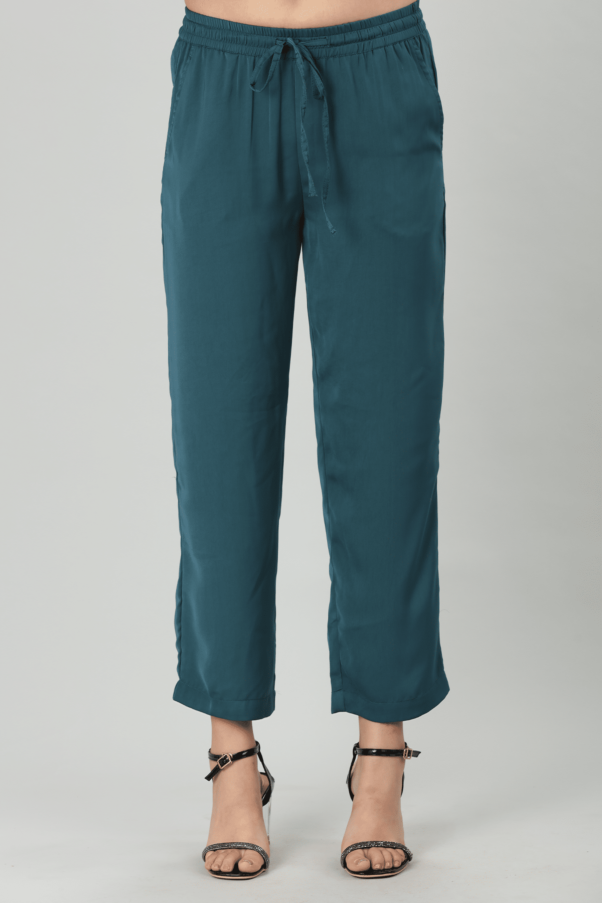 Teal Blue Ladies Plazo