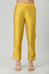 Solid Yellow Palazzo Pants For Woman