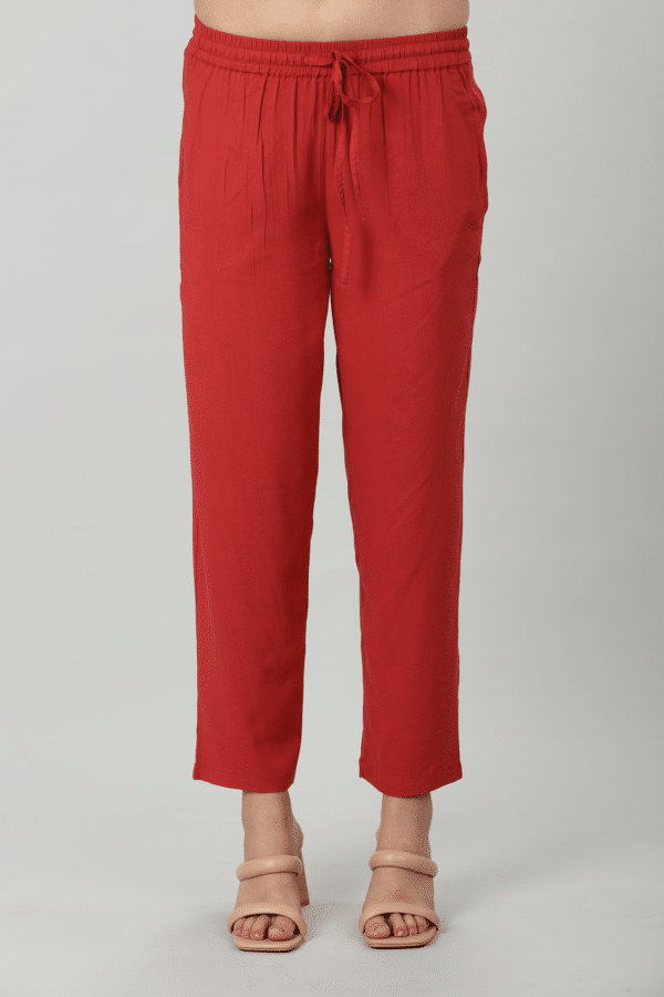 Red Palazzo For Women