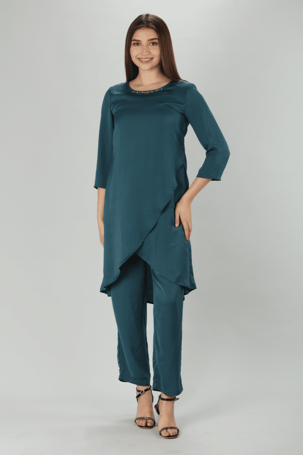 Teal Kurti For Women