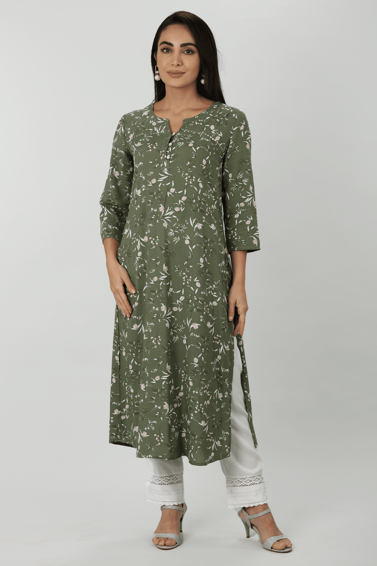 Green Kurtis For Women
