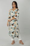 Printed Blue Kurta For Women