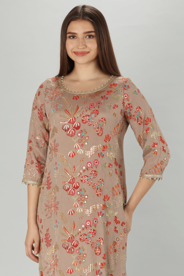 Beige Color Kurti For Women