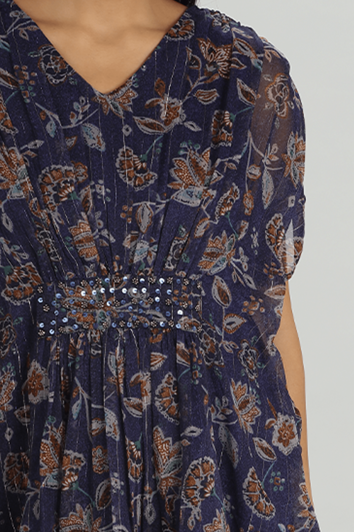 Floral Chiffon Kimono Top - Image 5