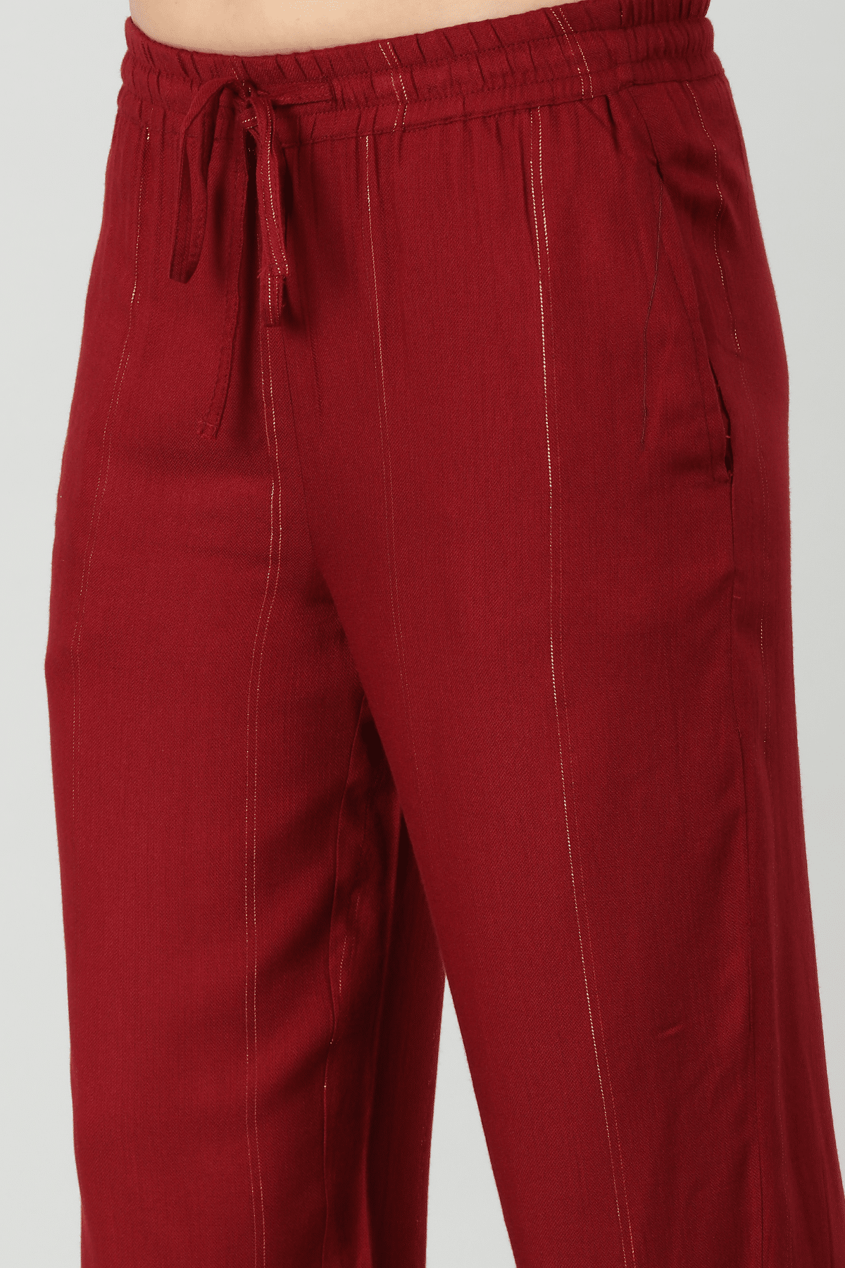 Red Palazzo Pants For Women