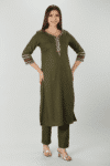 Olive Green Kurti For Women
