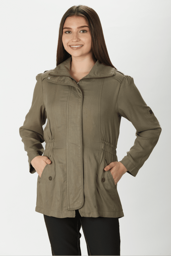 Olive Tencel Jacket