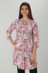 Printed Pink Shirt Women