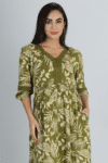 Olive Green Dress Maxi For Women