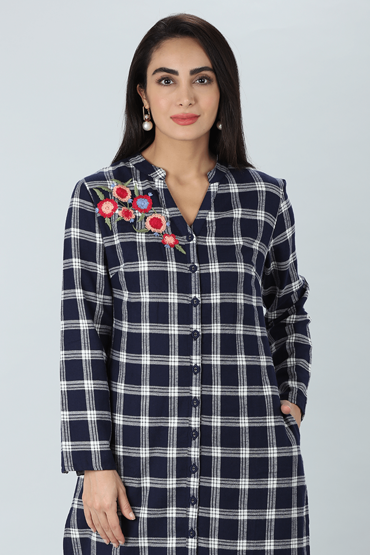 Blue Color Kurti - Image 2