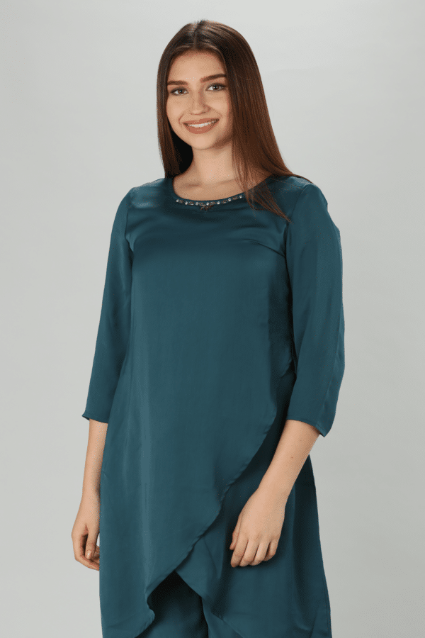 Teal Kurti For Women