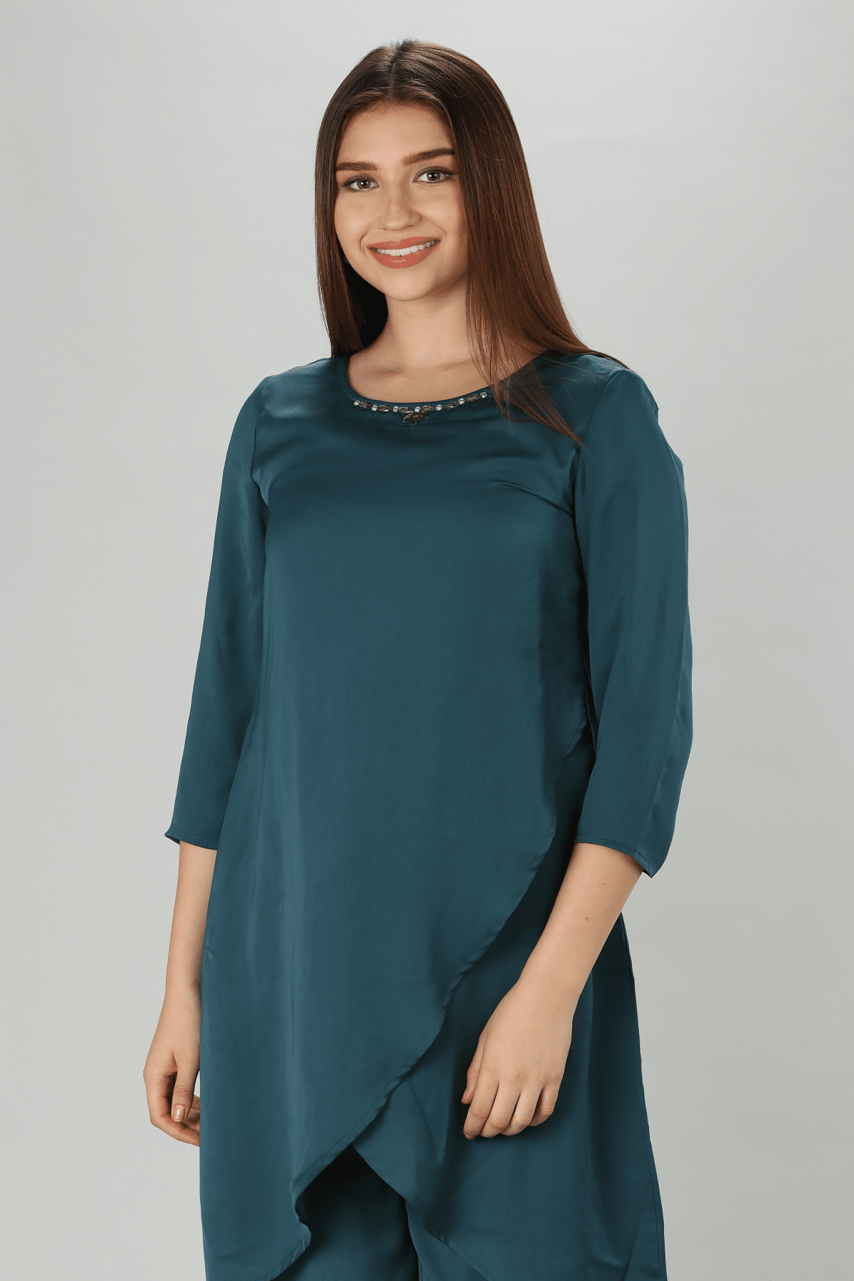 Teal Kurti For Women