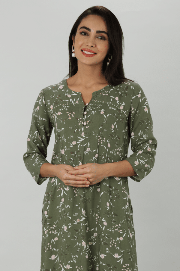 Green Kurtis For Women