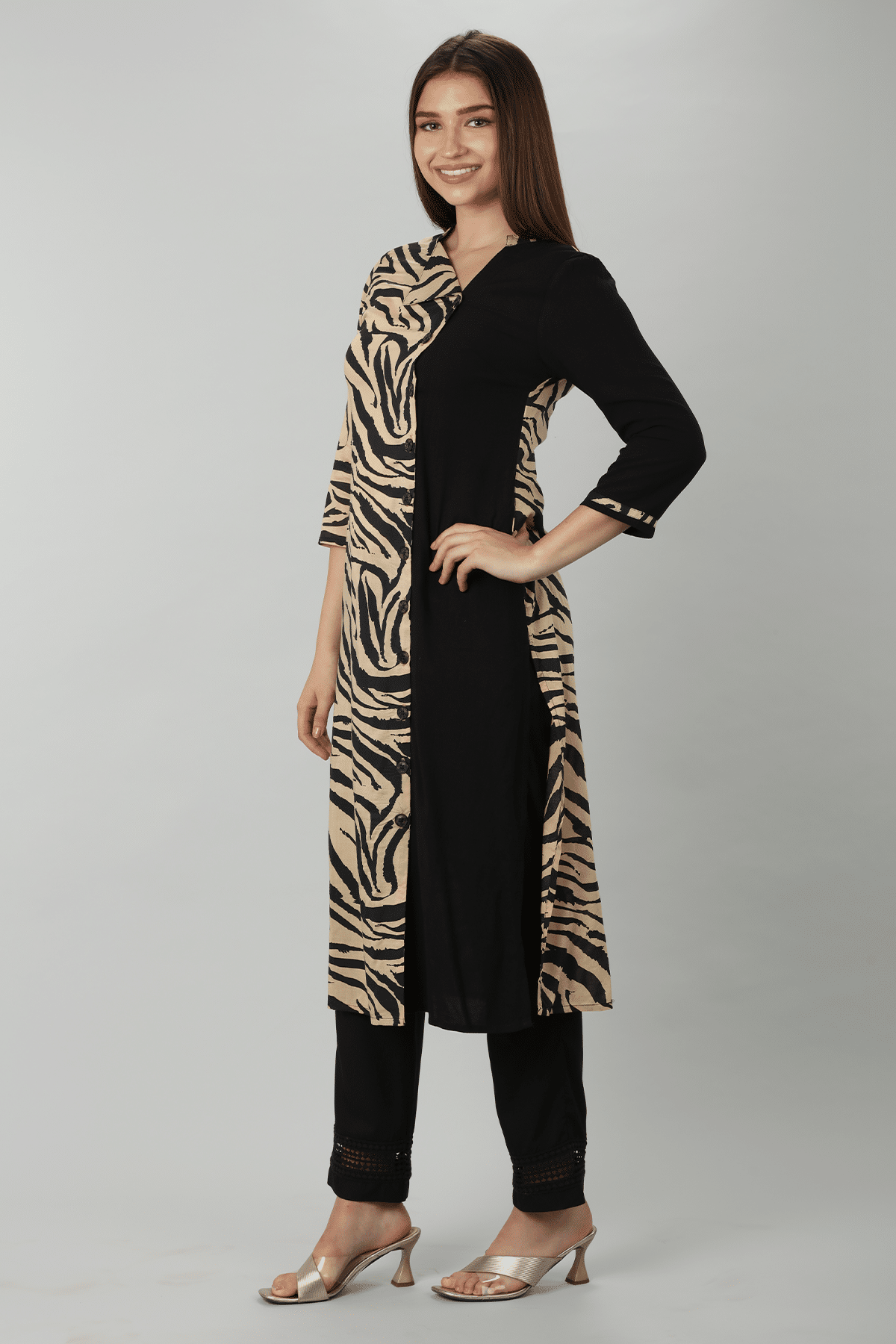 Beige Color Kurta For Women