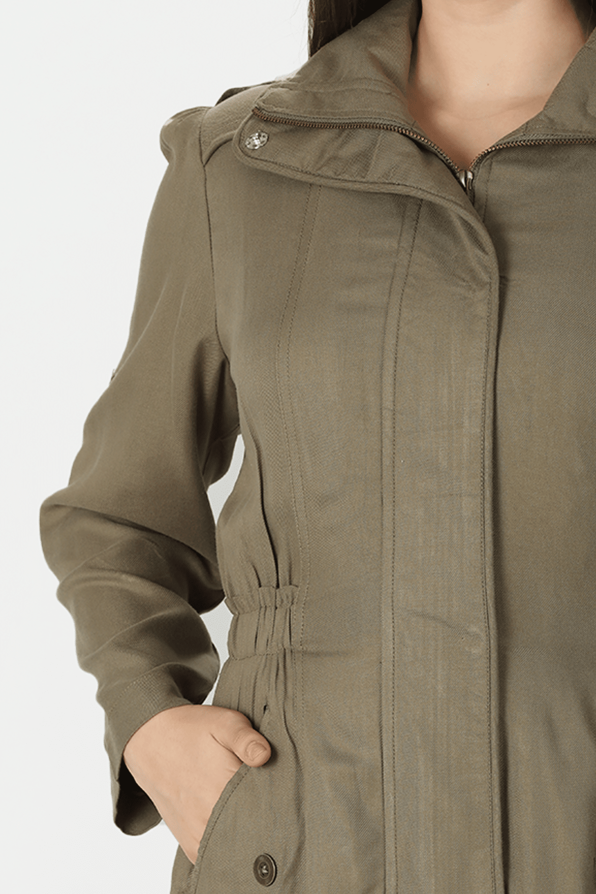 Olive Tencel Jacket