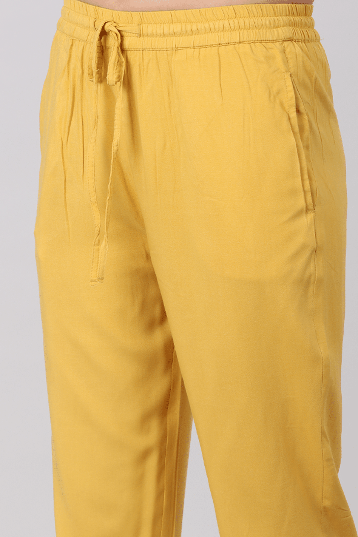 Mustard Colour Palazzo For Ladies