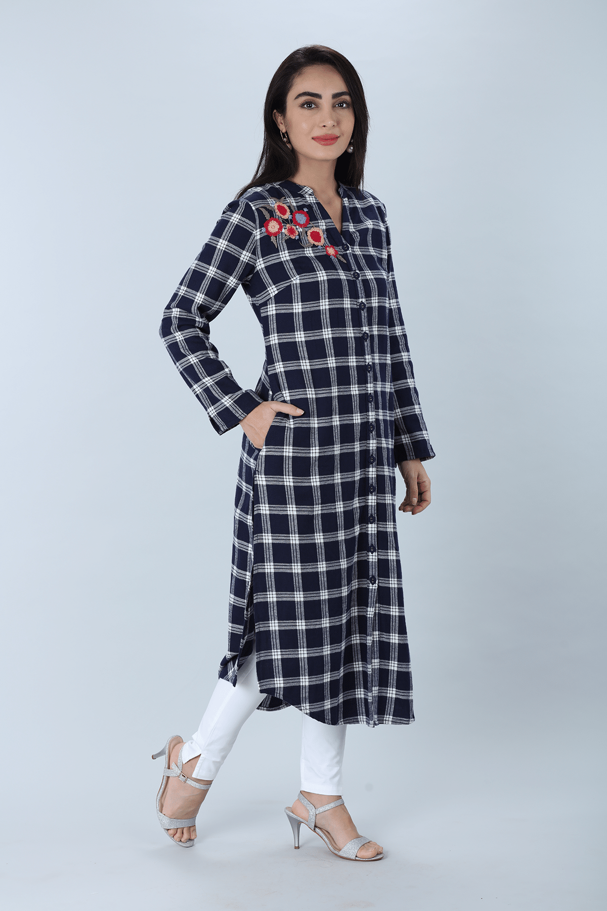 Blue Color Kurti For Women