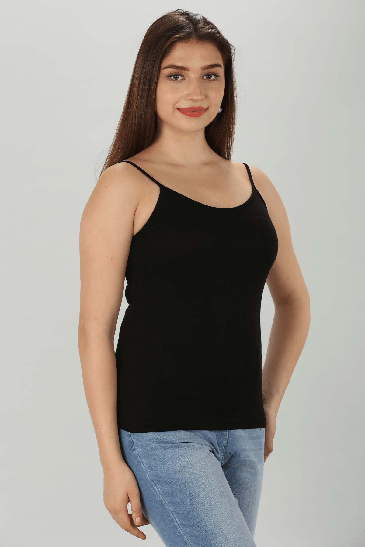 Black Solid Camisoles - Image 3