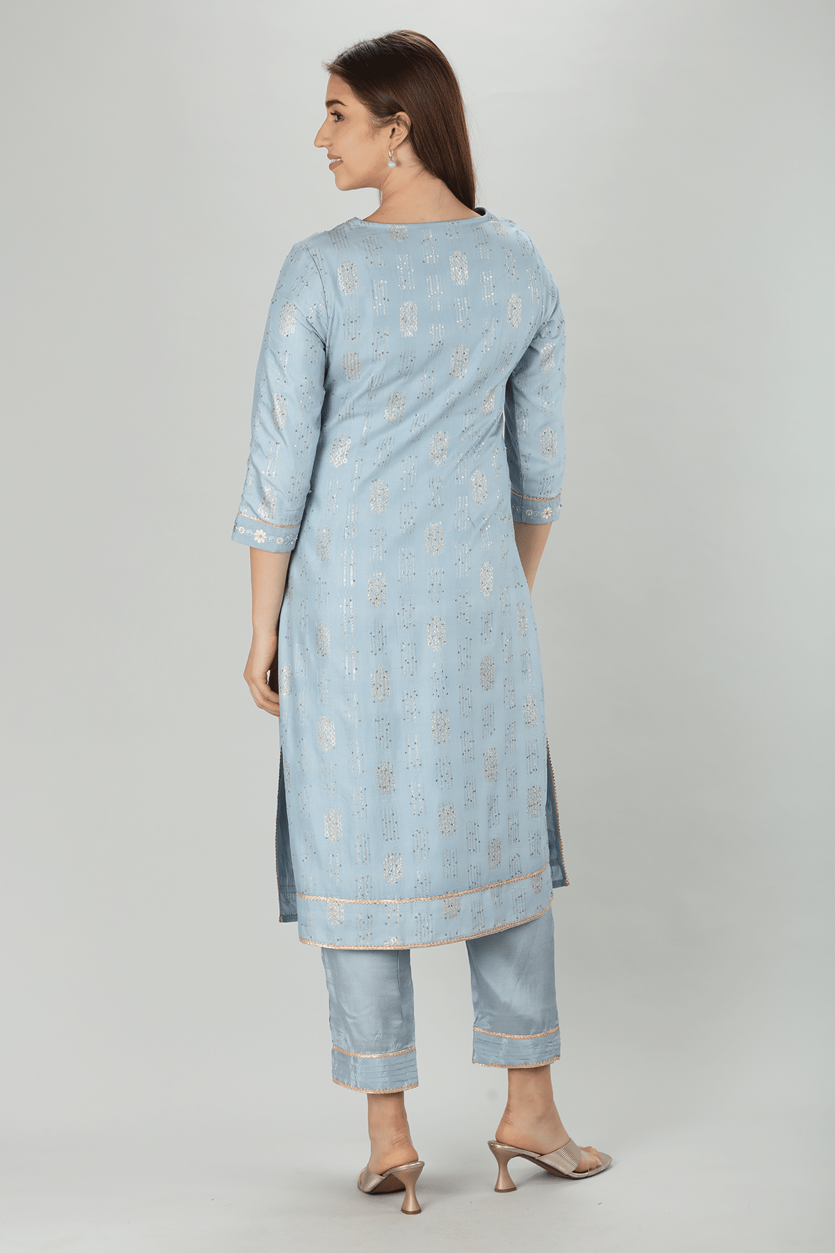 Blue Kurta For Ladies