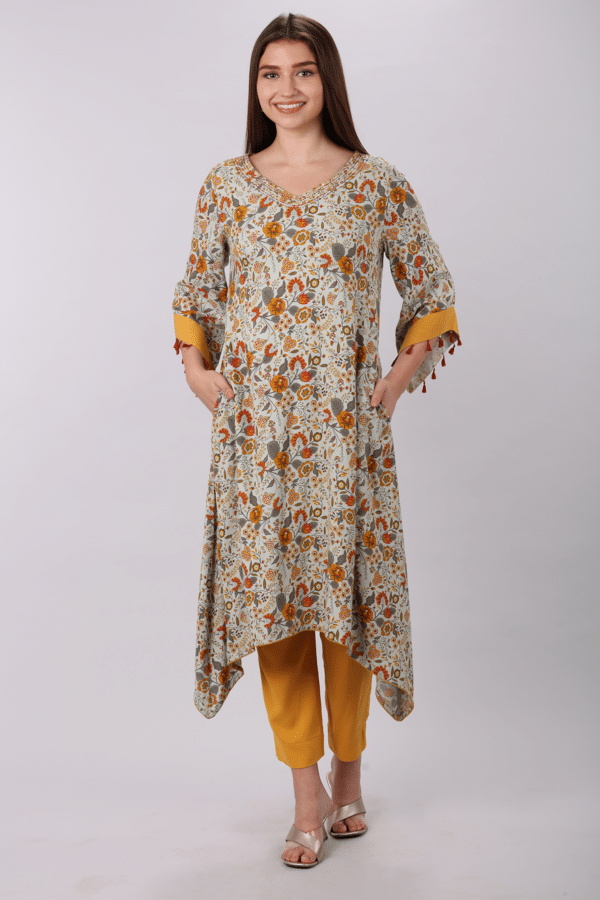 Orange Palazzo Women's Pants