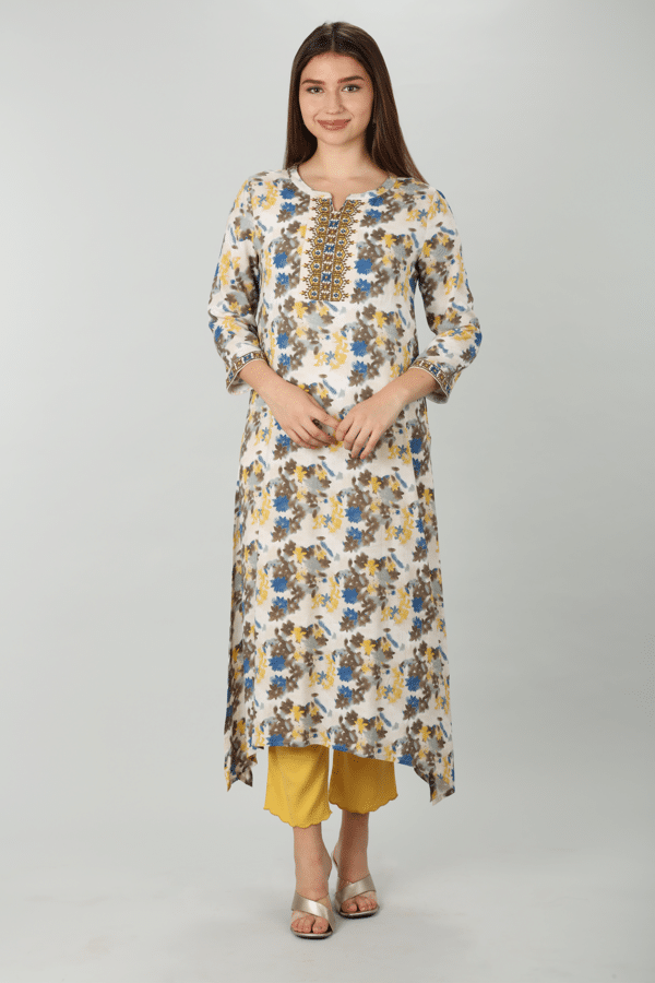 Mustard Colour Palazzo For Ladies