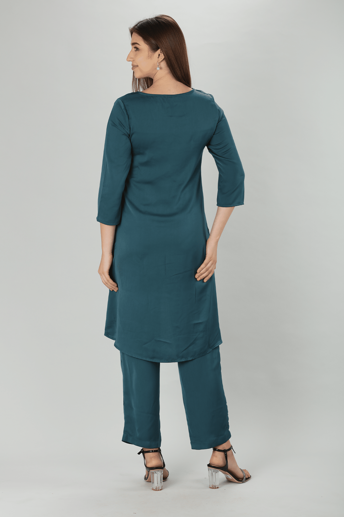 Teal Kurti For Women