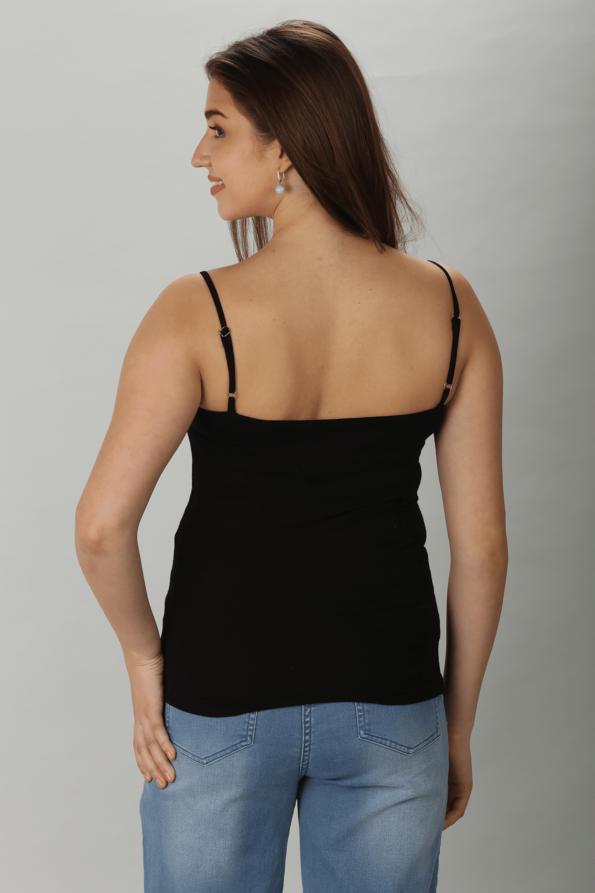 Black Solid Camisoles - Image 6
