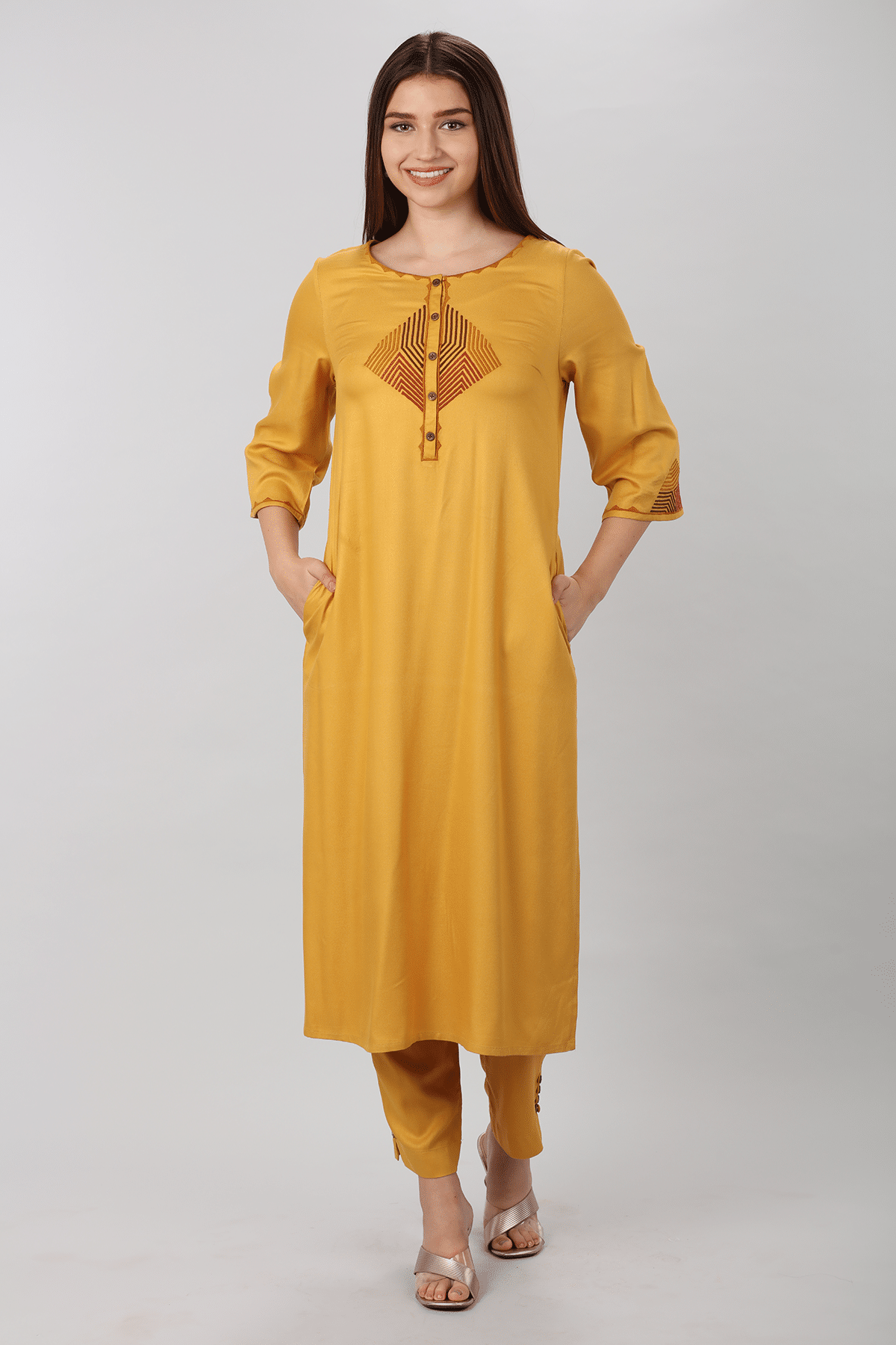 Sunlit Rayon Palazzo - Image 2