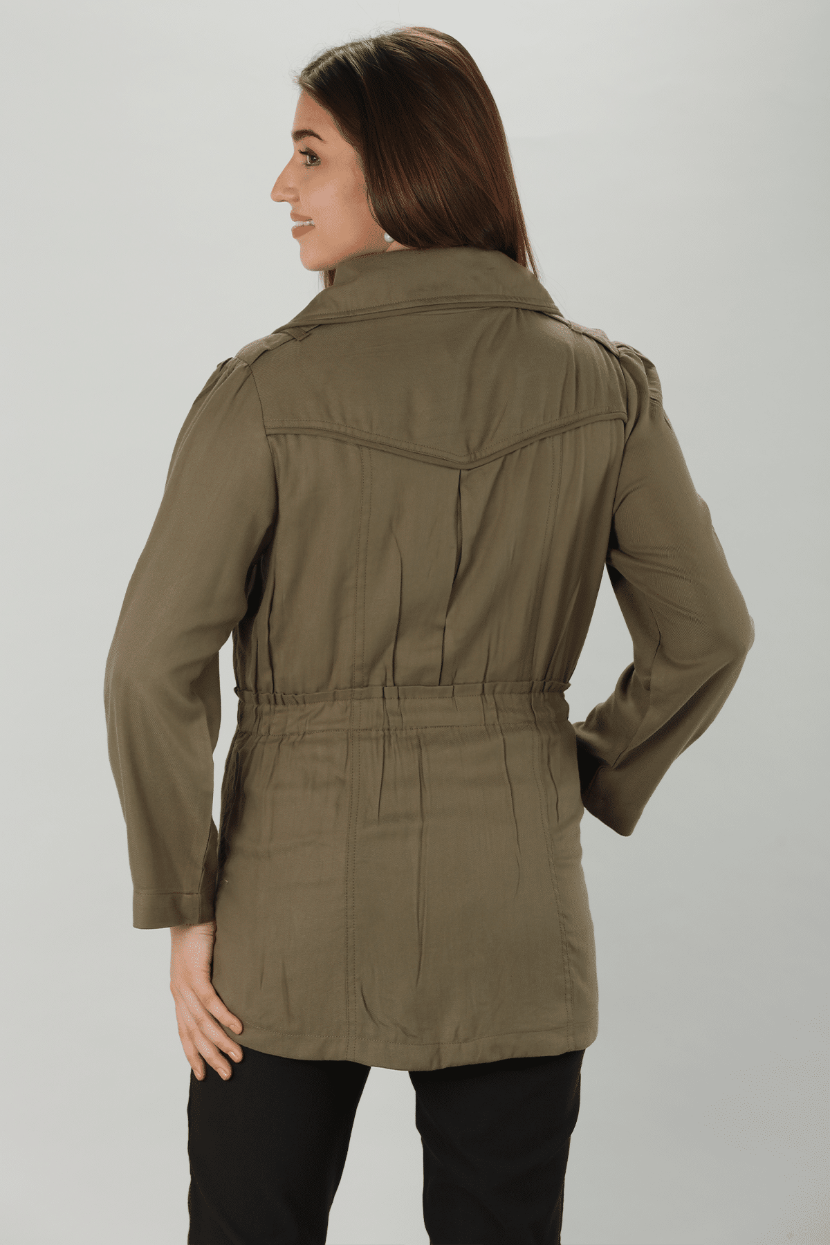 Olive Tencel Jacket