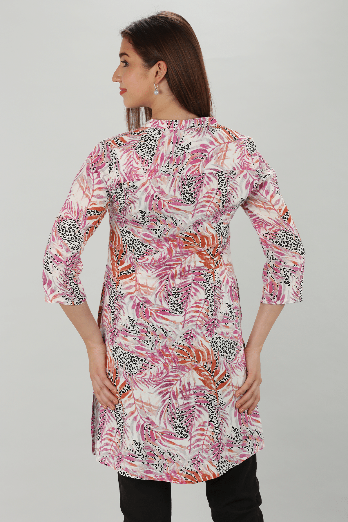Printed Pink Shirt Women