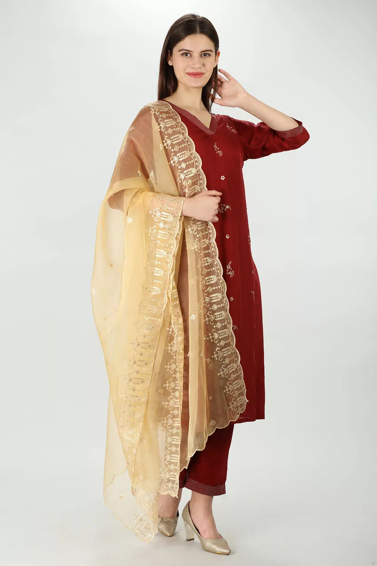 Garnet Uppada Palazzo - Image 2