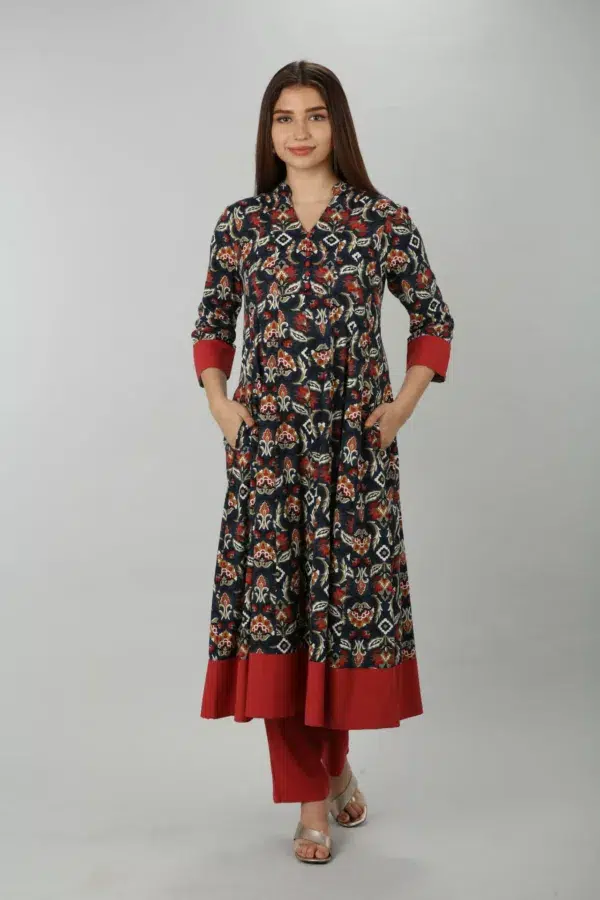 Dark Blue Kurti For Women