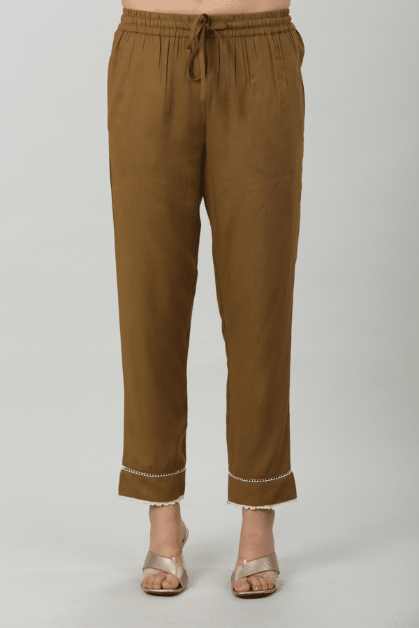 Olive Palazzo Pants For Women