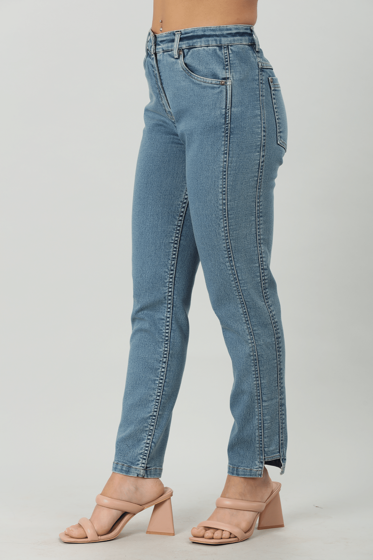Blue Ankle Fit Denim - Image 3