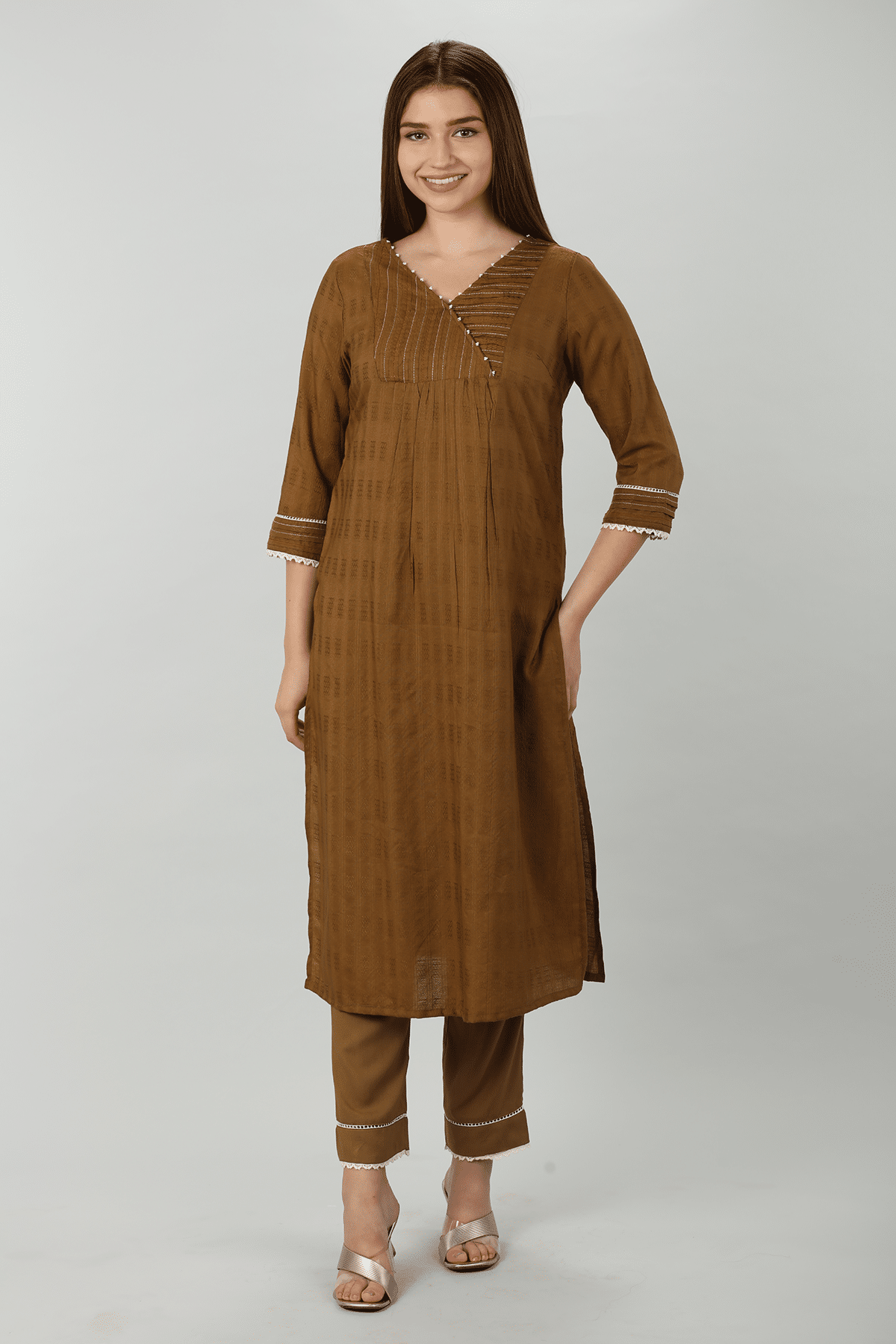 Solid Rayon Palazzo - Image 2