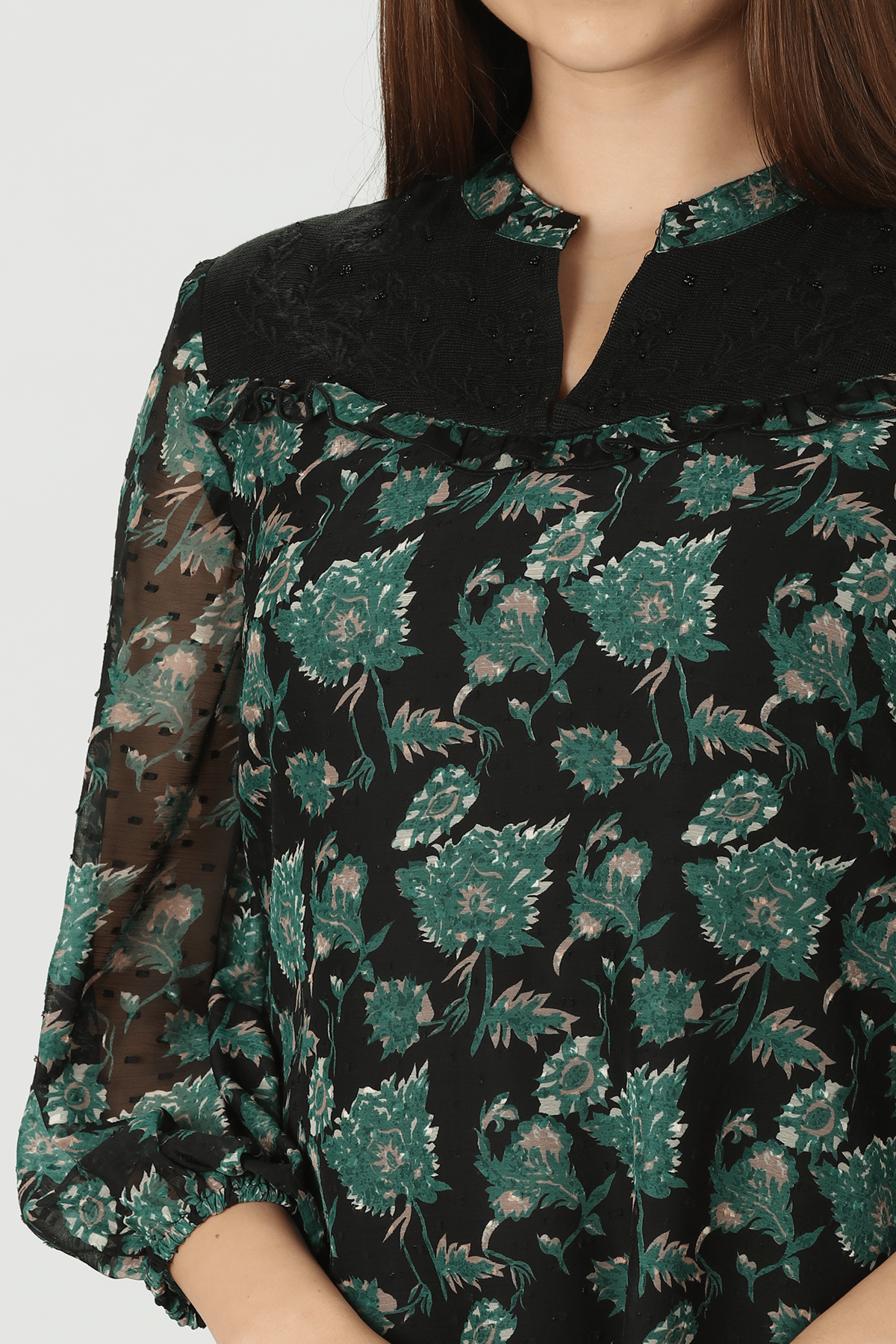Printed Green Tops For Women