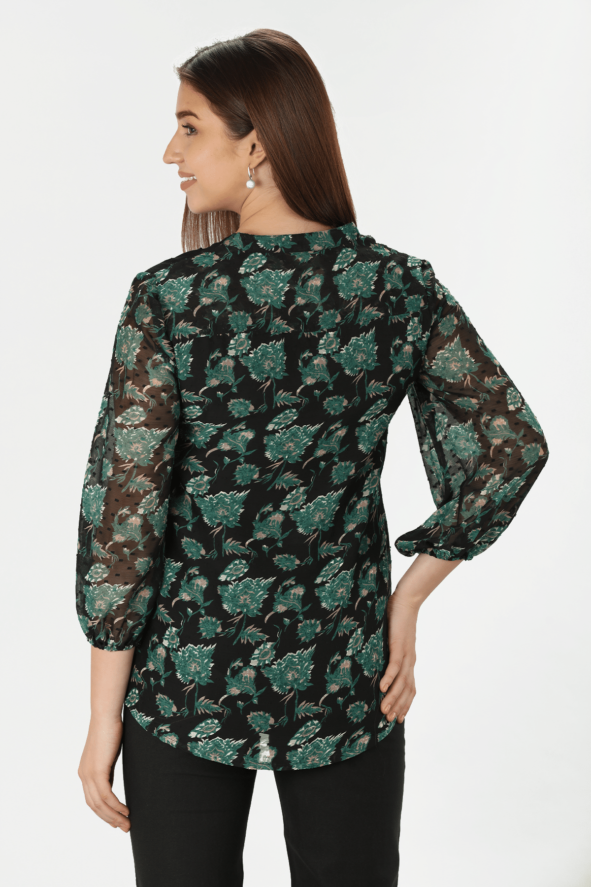 Printed Green Tops For Women