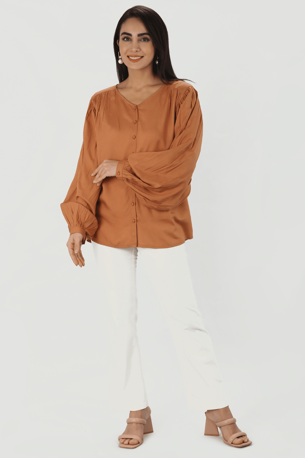 Beige Color Tops For Women