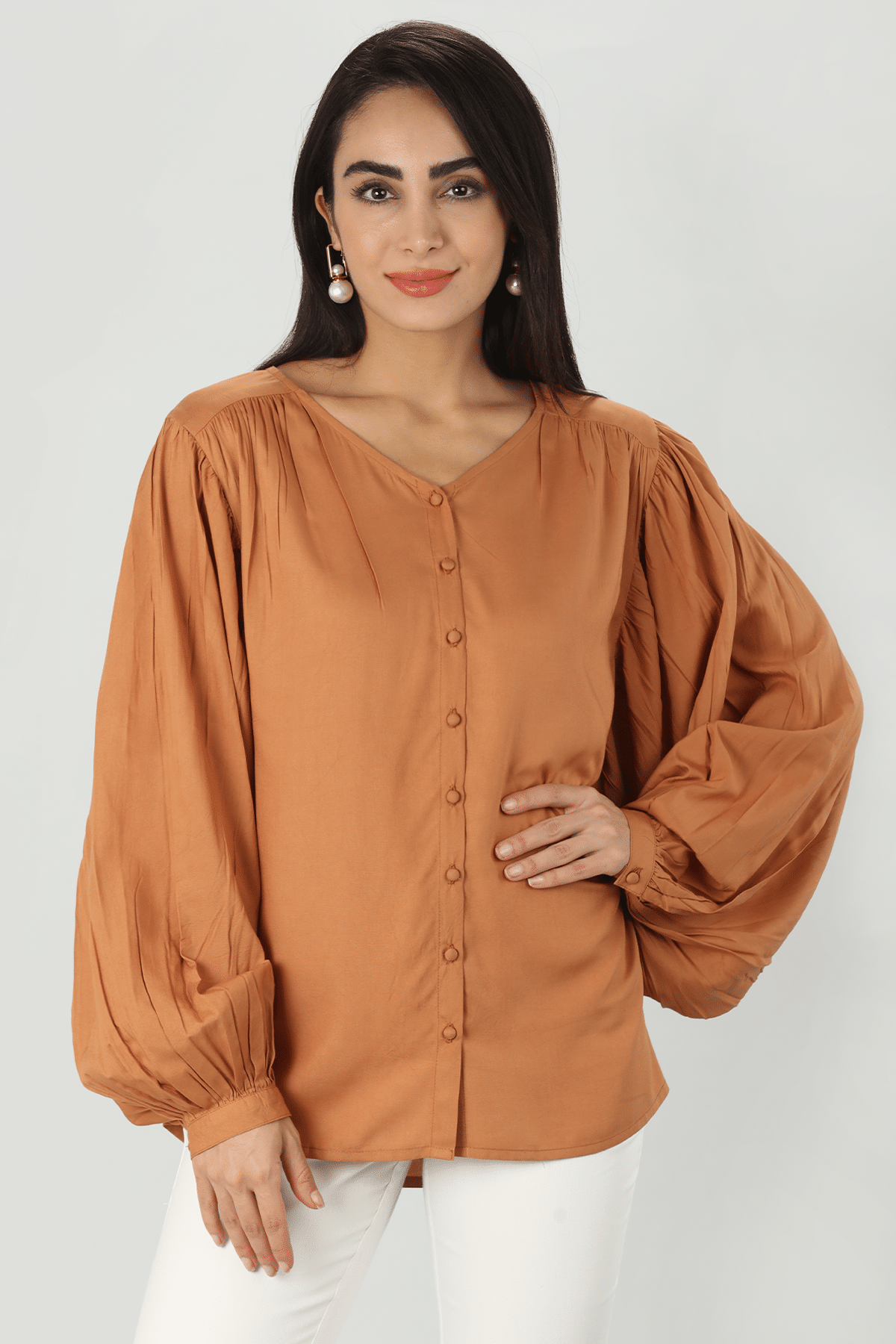 Beige Color Tops For Women