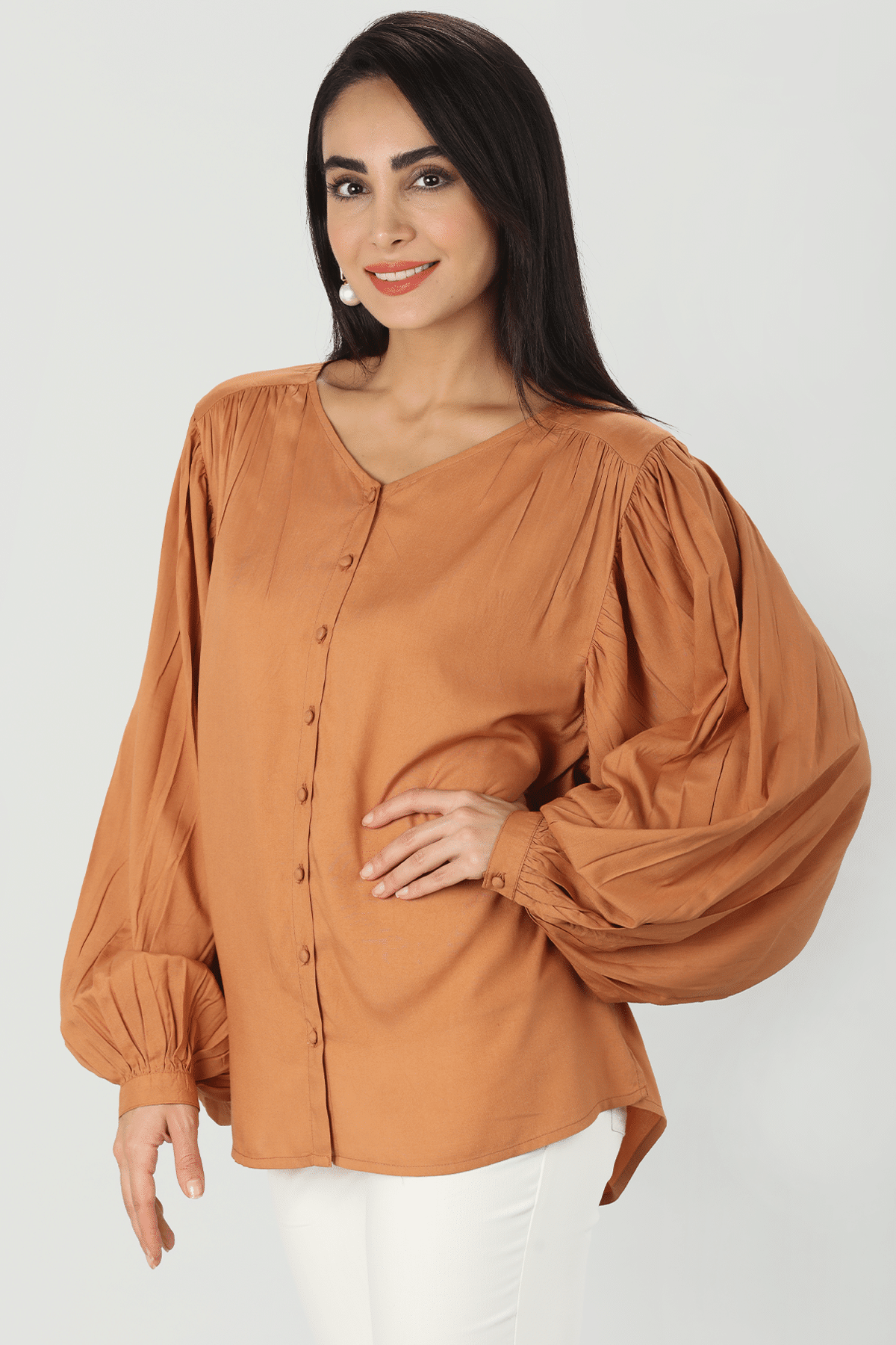 Beige Color Tops For Women