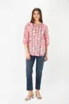 Printed Pink Tops For Women