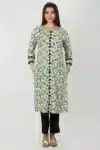 Printed Green Kurta Ladies