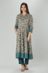 Printed Grey Kurta For Women